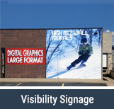 Visibility Signage With Skier