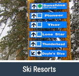 Ski Resort Directional Signs